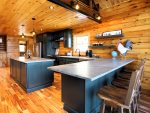 Island and Breakfast Bar in White Mountain Home